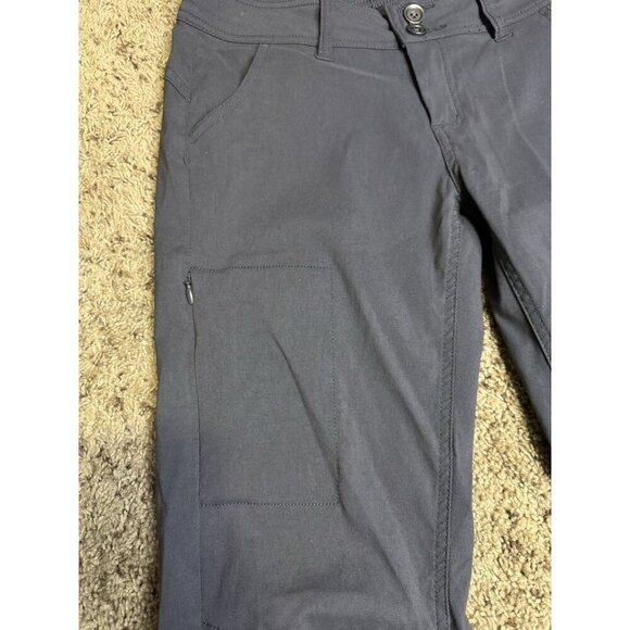 PRANA Halle Pant Gray Roll Up Convertible Straight Hiking Outdoor Sz 2 (29x31) - Picture 10 of 13